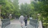 雷佳音夫妇公园散步被偶遇 素颜出行但依旧让人眼前一亮