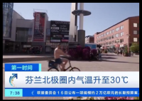 北极圈人热到光膀子上街 这也太夸张了